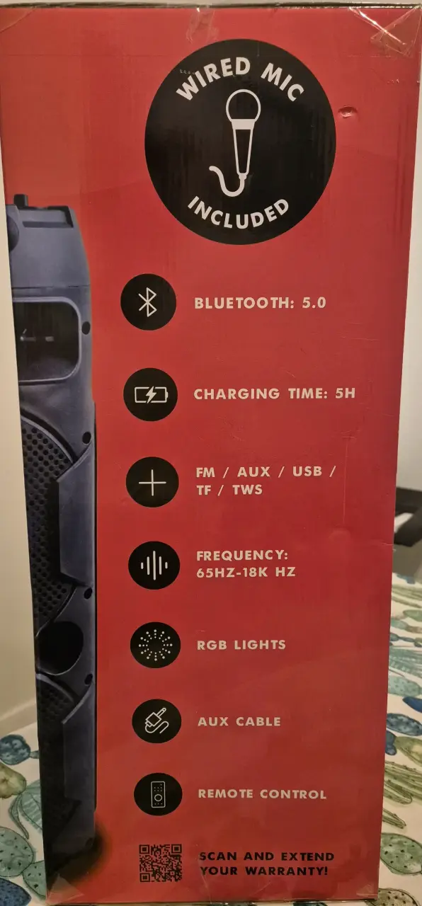 Parlante Bluetooth Blik Screamer3 con Micrófono - 2