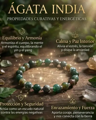 Pulsera de Piedras Naturales con Propiedades Energéticas - miniatura 5