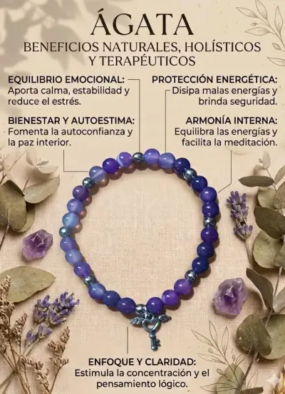Pulsera de Piedras Naturales con Propiedades Energéticas - miniatura 6