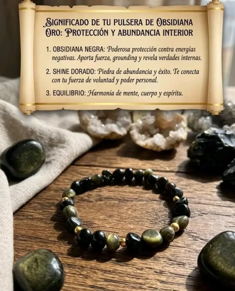 Pulsera de Piedras Naturales Ágata y Citrino - 2