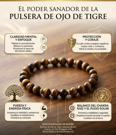 Pulsera de Piedras Naturales Ágata y Citrino - miniatura 5
