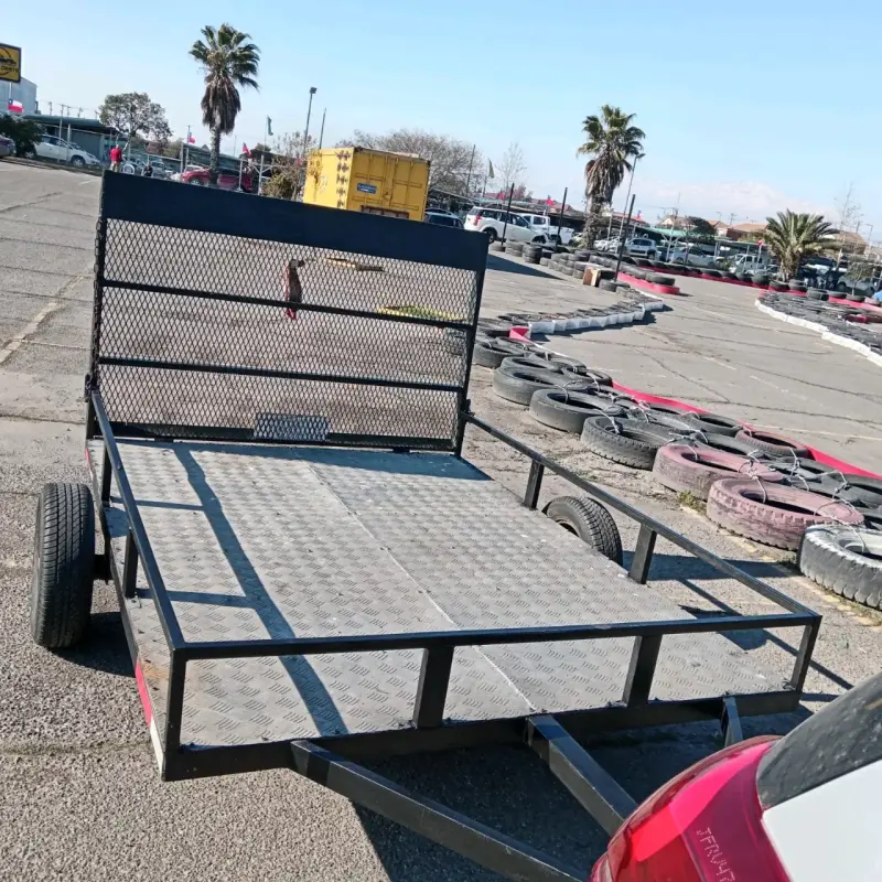 Carro para transporte de carga metálico con rampa - 5