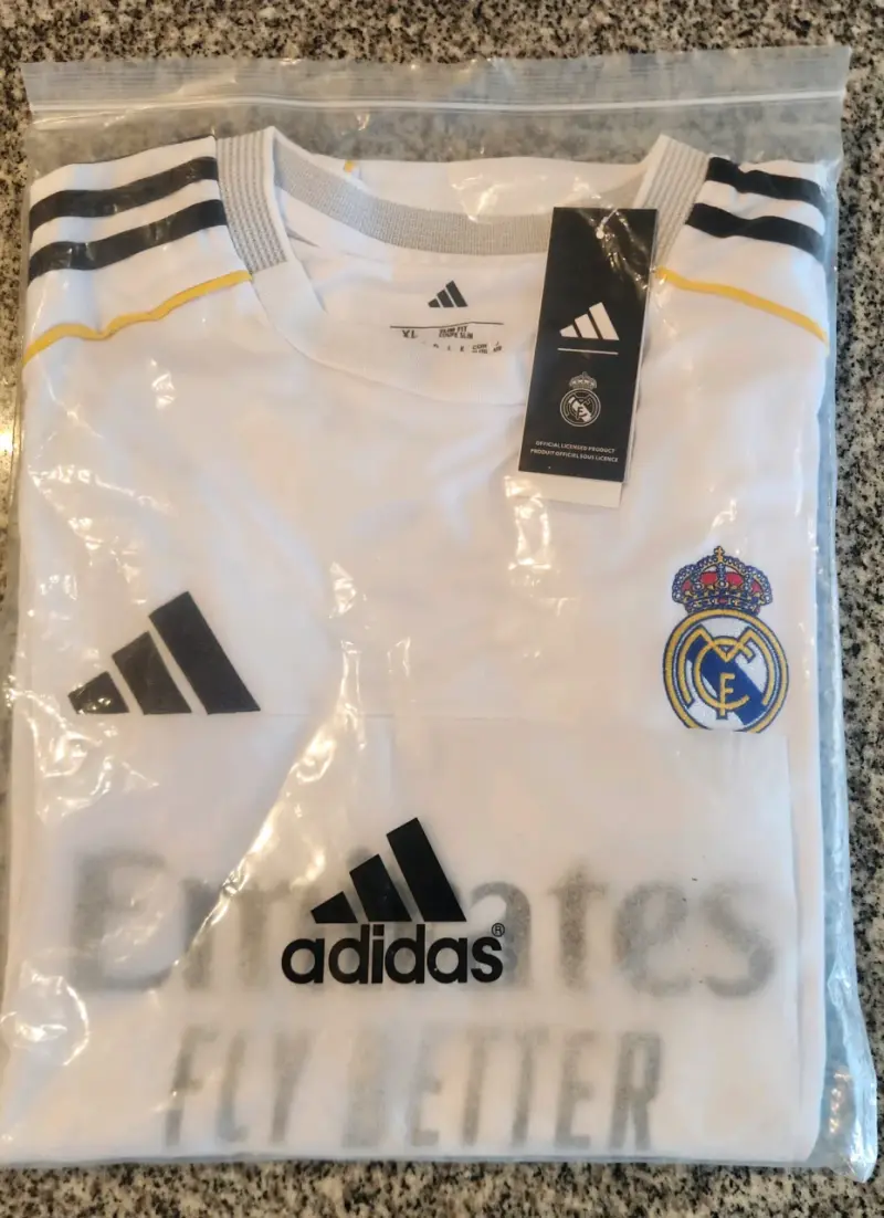 Camiseta Real Madrid Adidas blanca talla XL - 1