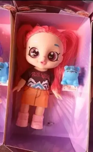 Muñeca Hunter's Girl con pelo rojo y mascota - 2