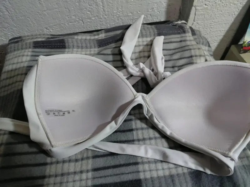 Sostén Bikini Blanco Talla XL - 1