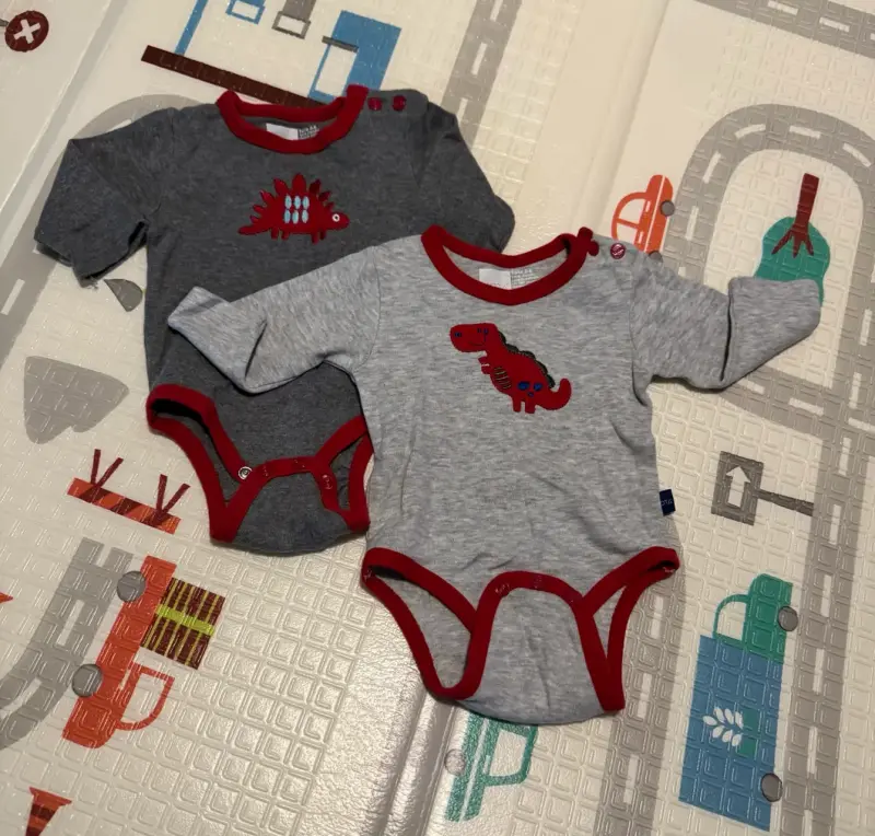 Conjunto de bodies para bebé mota 3-6 meses - 1