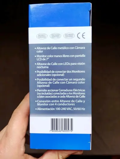 Videportero Kocom 7'' manos libres con altavoz - miniatura 2
