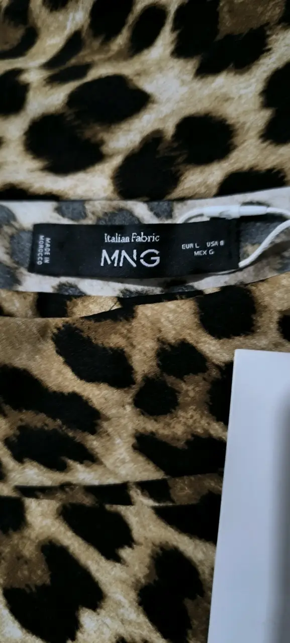 Vestido animal print MNG de tela italiana - 2