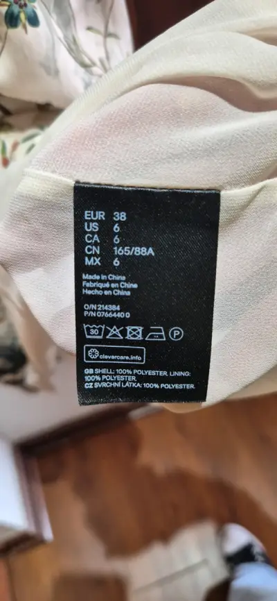 Vestido estampado floral H&M talla 38 - miniatura 2