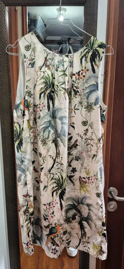 Vestido estampado floral H&M talla 38 - miniatura 4