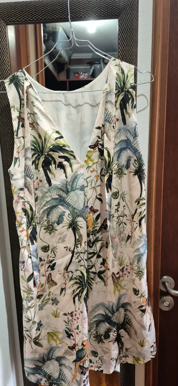 Vestido estampado floral H&M talla 38 - 5