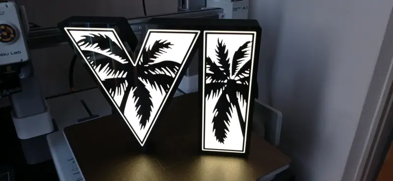 Caja de Luz LED de Grand Theft Auto VI (GTA VI) - 1