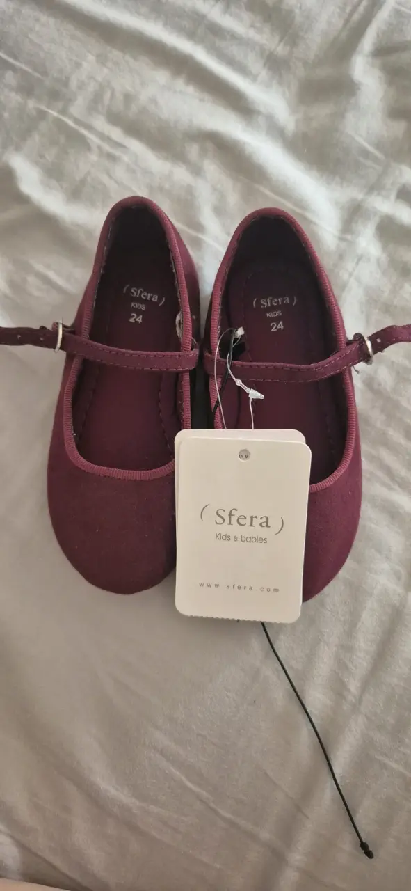 Zapatos de niña burdeos Sfera talla 24 - 5