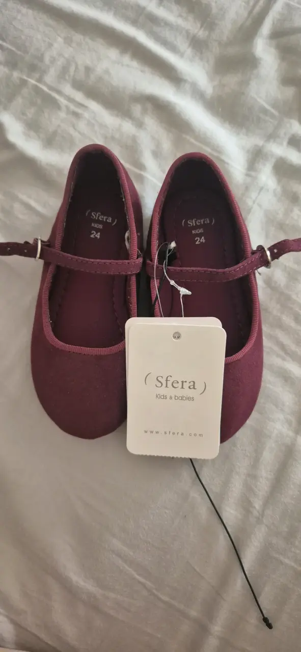 Zapatos de niña burdeos Sfera talla 24 - 6