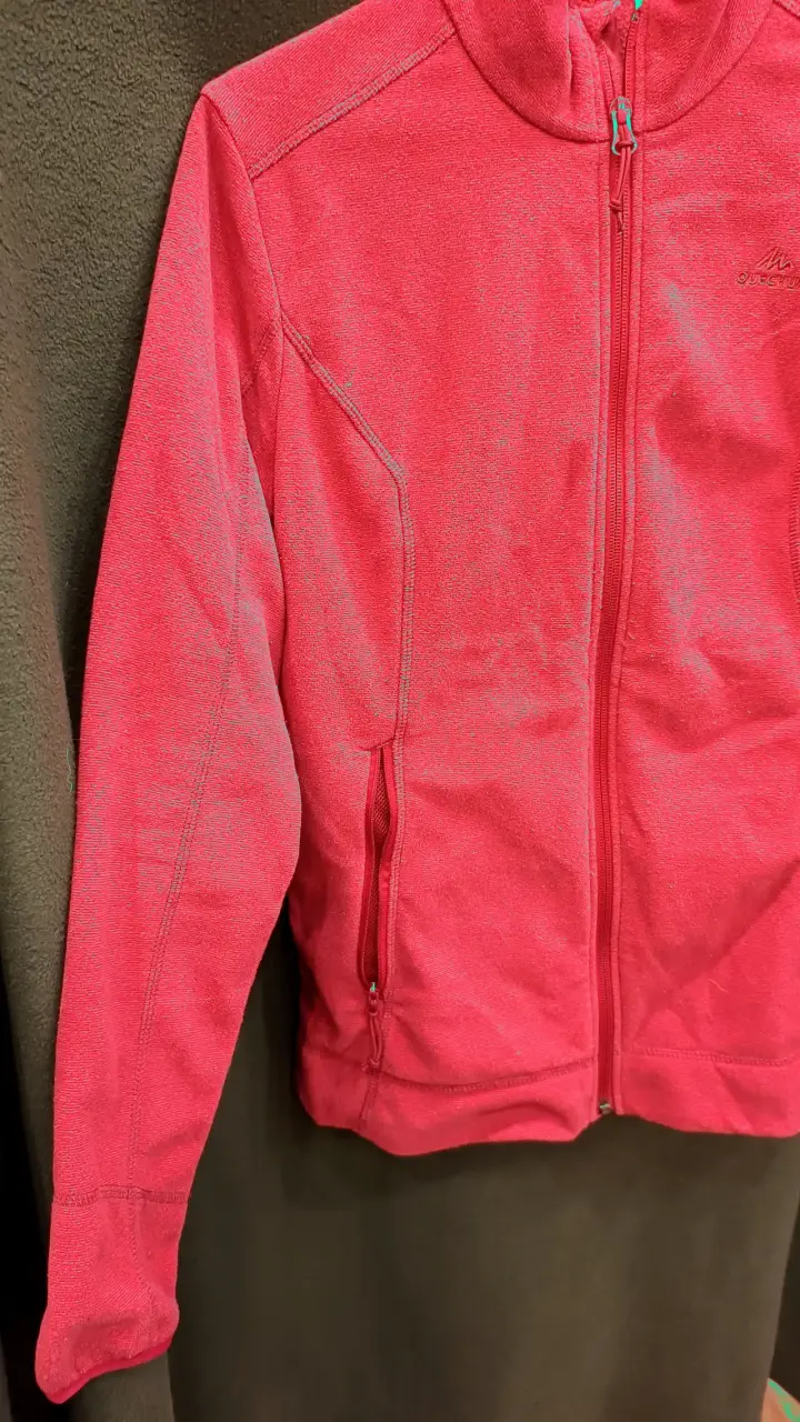 Chaqueta polar roja Quechua para mujer - 1