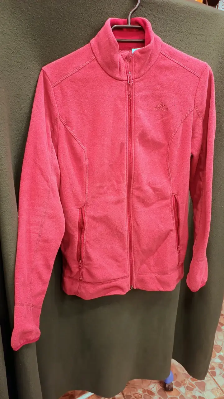 Chaqueta polar roja Quechua para mujer - 2