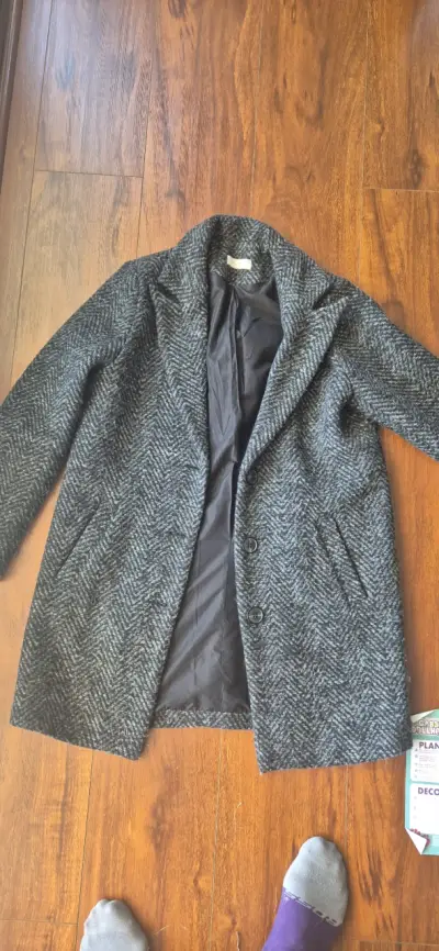 Abrigo de lana gris Privilege para mujer - miniatura 3