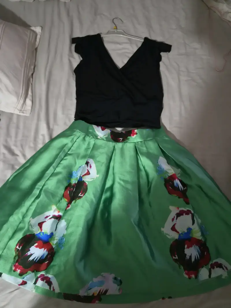 Conjunto polera y Falda fiesta Osen - 2