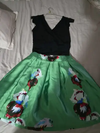 Conjunto polera y Falda fiesta Osen - miniatura 2