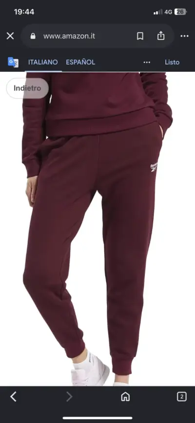 Pantalón de buzo deportivo Reebok, talla M - miniatura 5