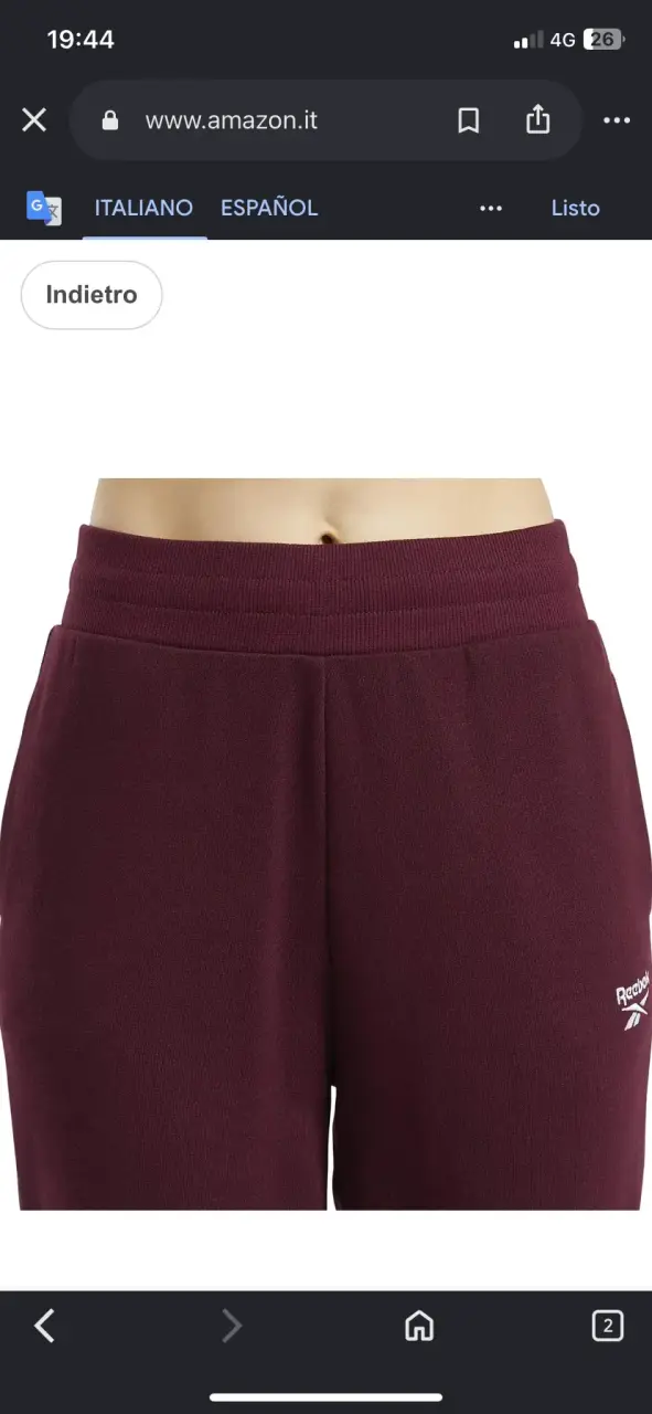 Pantalón de buzo deportivo Reebok, talla M - 6