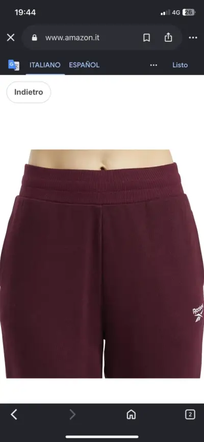 Pantalón de buzo deportivo Reebok, talla M - miniatura 6
