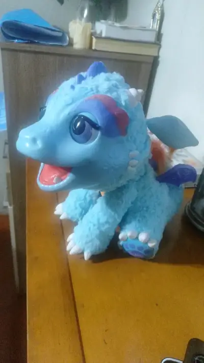 Dragón de juguete interactivo azul - miniatura 2