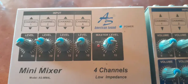 2 Mini mezclador de audio American Sound 8 y 4 cna - 3