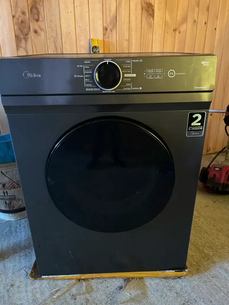 Secadora de ropa Midea 10 kg negra - 1