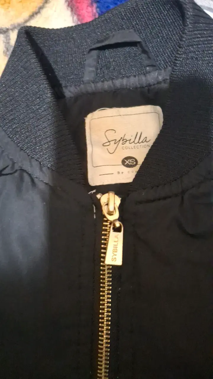 Chaqueta bomber negra Sybilla para mujer - 3