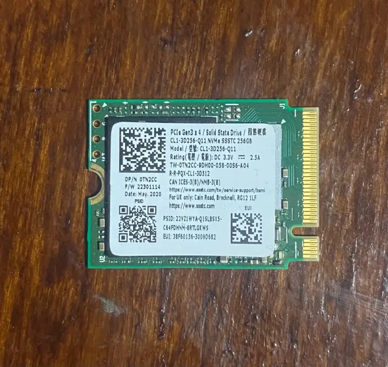 Disco SSD M.2 NVMe 256GB SSSTC