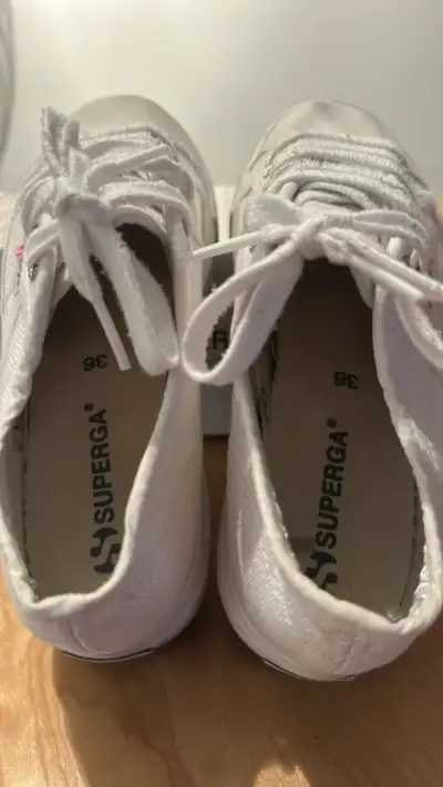 Zapatillas blancas Superga lona mujer - miniatura 3