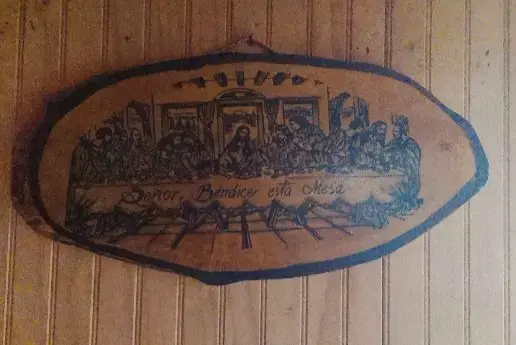 Cuadro decorativo de madera con La Última Cena