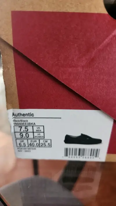Zapatillas negras Vans Authentic talla 40 - miniatura 4