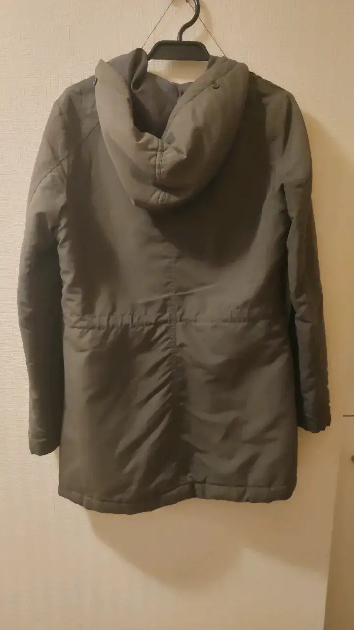 Parka verde con capucha para mujer - 2