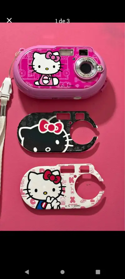 Cámara digital infantil Hello Kitty con  carátul - miniatura 2