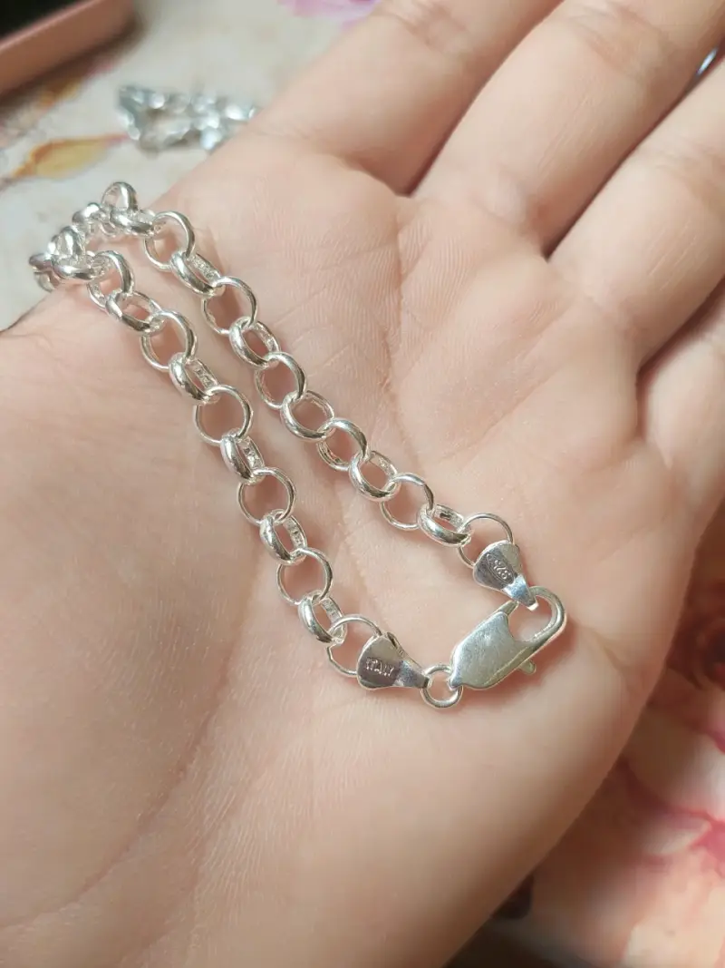 Pulsera de plata 925 italiana estilo rolo - 1