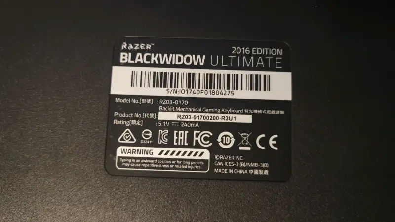 Teclado mecánico Razer Blackwodow Ultimate - 6