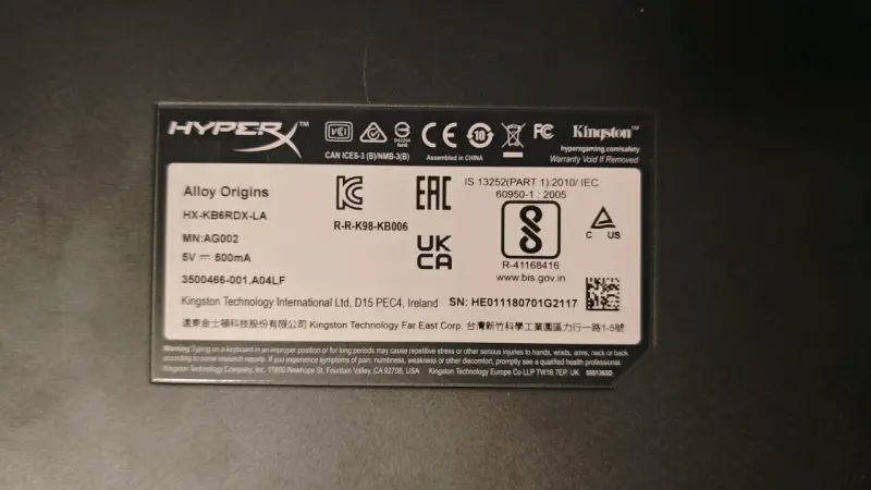 Teclado mecánico HyperX Alloy Origins RGB - 4