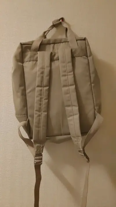 Mochila beige Saxoline con bolsillos - miniatura 2