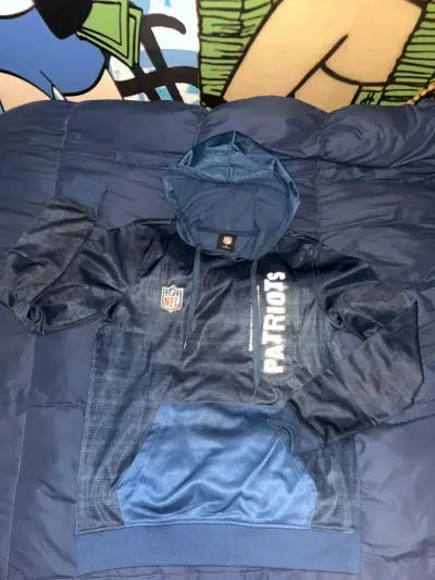 Polerón NFL Patriots azul con capucha - miniatura 1