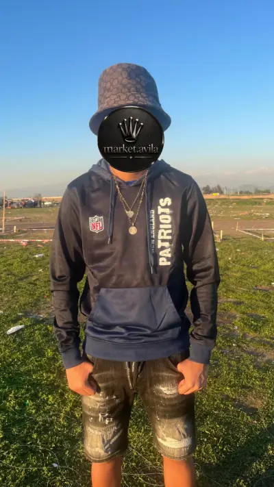 Polerón NFL Patriots azul con capucha - miniatura 5