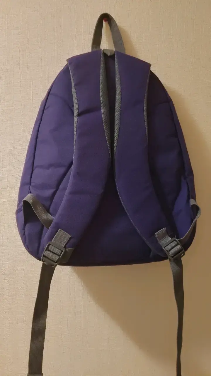 Mochila morada Saxoline con múltiples bolsillos - 2