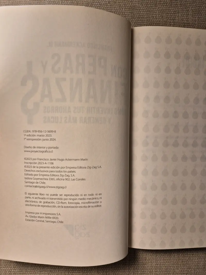 Libro Con Peras y Finanzas de Francisco Ackermann - 3