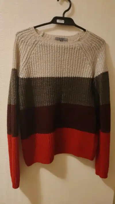 Suéter de mujer a rayas multicolor - miniatura 1