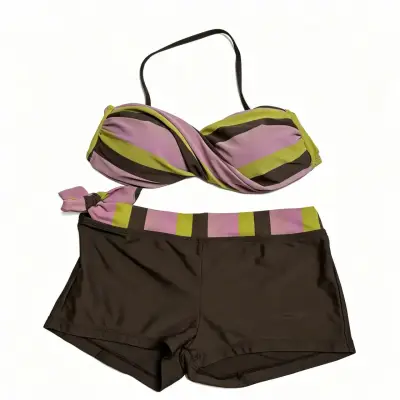 Bikini 2 piezas café multicolor talla 42 - miniatura 1