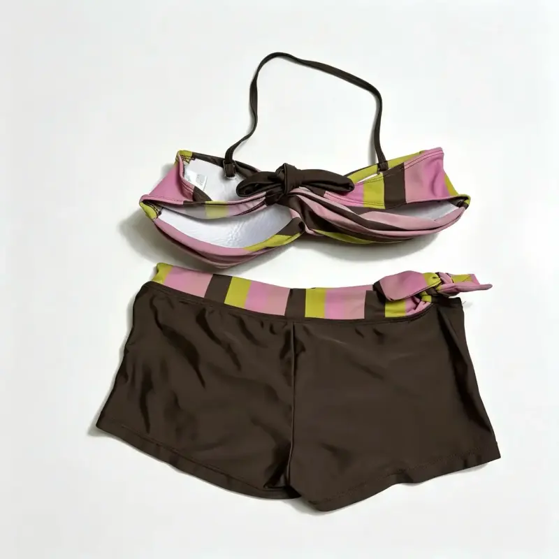 Bikini 2 piezas café multicolor talla 42 - 2