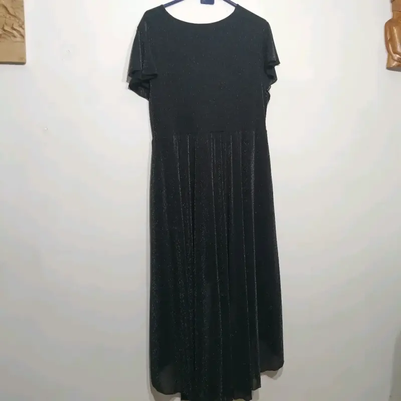 Vestido negro brillante talla 1XL - 3