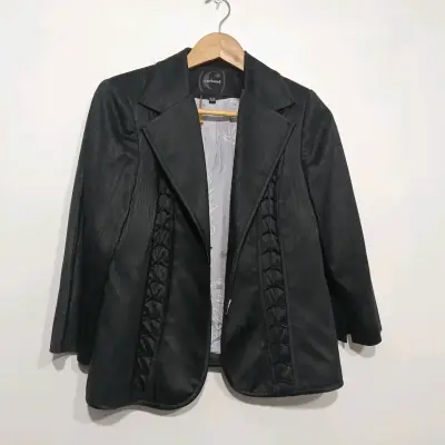 Blazer negro elegante para mujer - miniatura 1