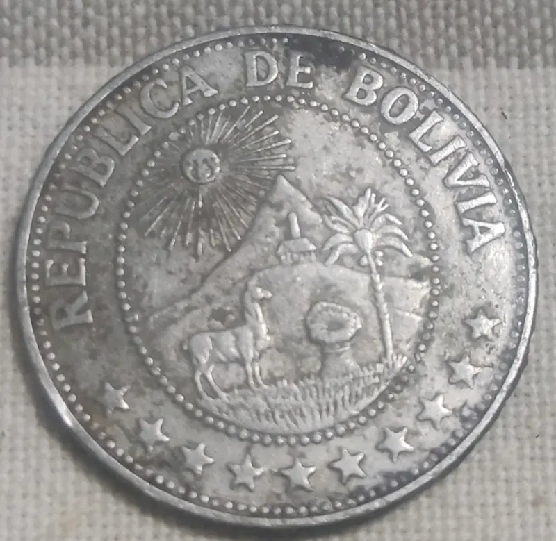 Moneda de un peso boliviano 1974 - 2